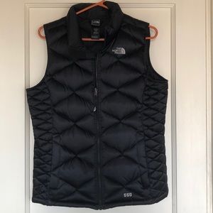 North Face black bubble vest